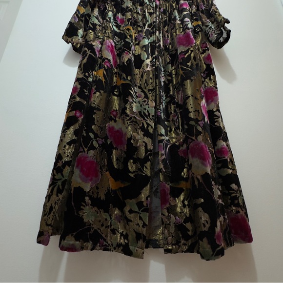 Metallic Floral Velvet Kimono - Picture 4 of 6